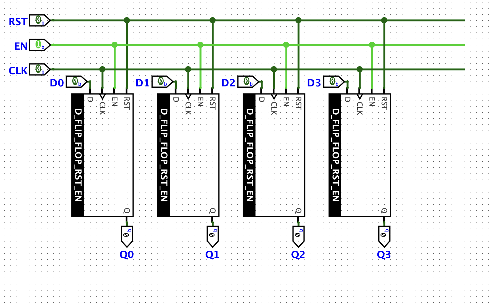 4位寄存器电路图